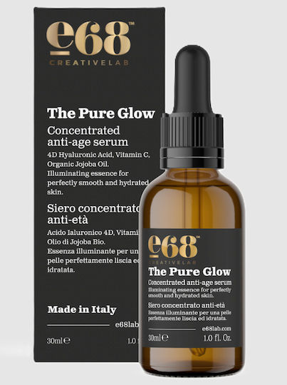 E68 Moisturizing & Anti-aging Serum Face with Vitamin C & Hyaluronic Acid for Radiance & Firming 30ml