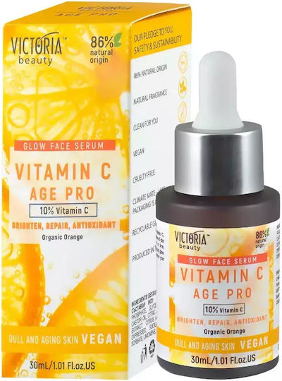 Victoria Beauty Vitamin C Age Pro Anti-Aging Serum Gesicht mit Vitamin C für Strahlkraft & Aufhellung 30ml