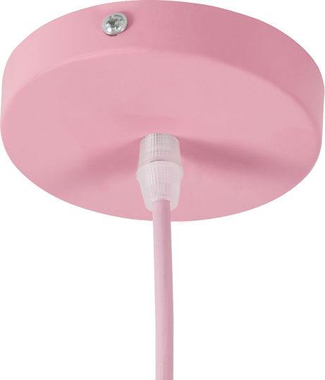 GloboStar Upvale Pendant Light Pink Bell with Socket E27 40x24cm