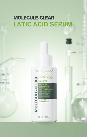 Molecule-Clear 5% Lactic Acid Moisturizing Serum Face with Peptides for Radiance & Revitalization 30ml