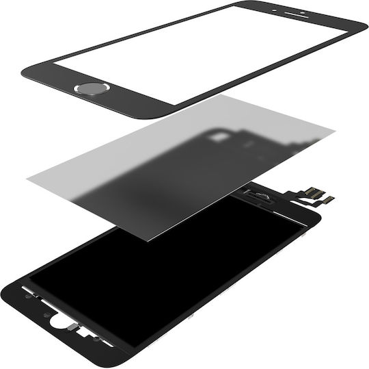 3 In 1 Frontglas + Rahmen + Oca Vorinstalliert iPhone 5s Schwarz 2er Pack