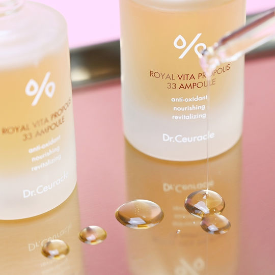 Dr. Ceuracle Royal Vita Propolis 33 Feuchtigkeitsspendendes Serum für das Gesicht mit Panthenol für Revitalisierung & Nährend 30ml