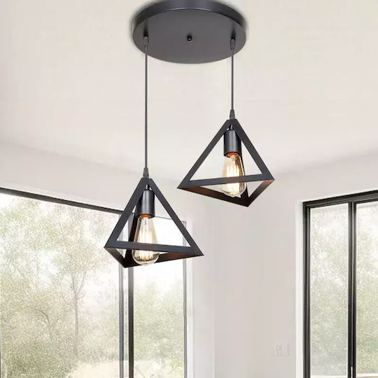 Pakketo Kecha Висящо осветително тяло Черен 50x50x60см. Pakketo Kecha Висящо осветително тяло Черен 50x50x60см.