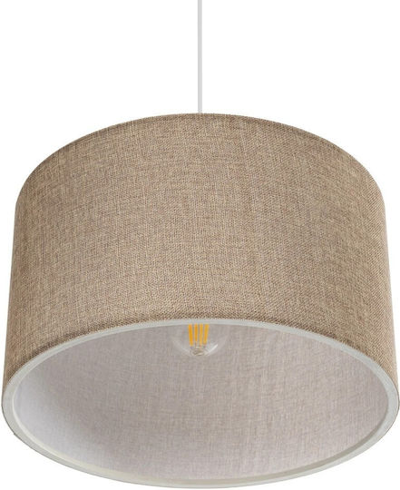 GloboStar Lofty Pendant Light Beige with Socket E27 38x38x70cm