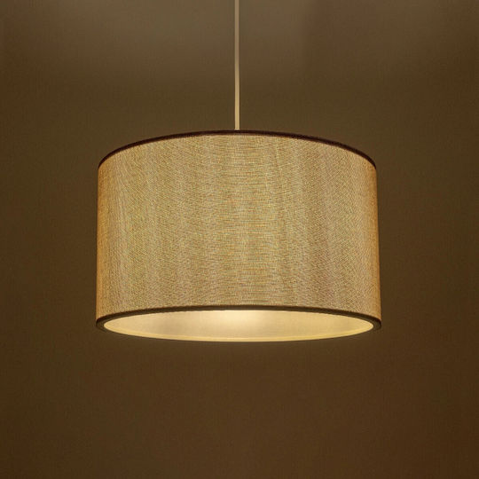 GloboStar Lofty Pendant Light Beige with Socket E27 38x38x70cm