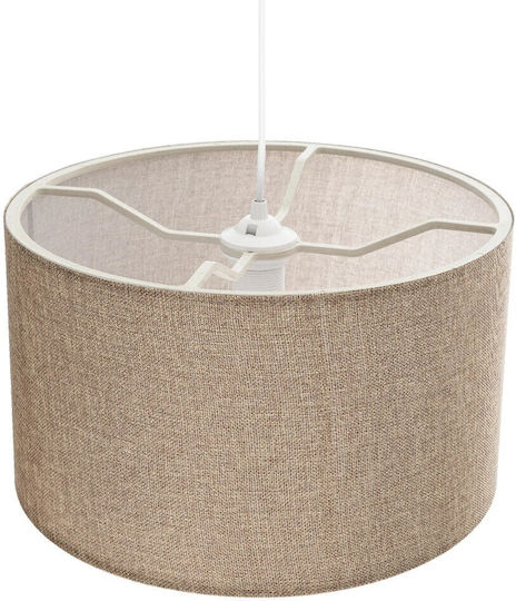 GloboStar Lofty Pendant Light Beige with Socket E27 38x38x70cm