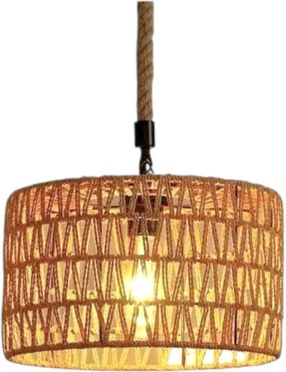 Lumină Suspendată Boho Rețea cu Dulie E27 40x16cm