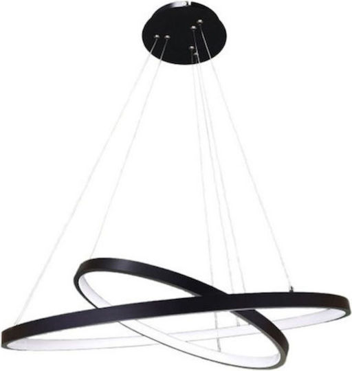 Atman Toledo Lustră Negru 60cm.