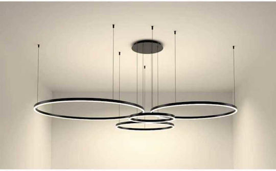 Jiju LED Smart Κρεμαστό Φωτιστικό Μαύρο