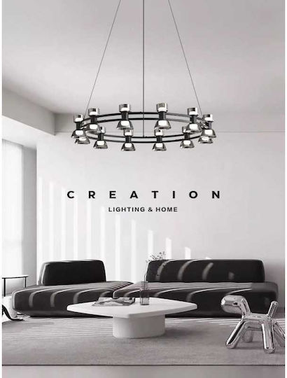Lightplanet Lustru Suspendat LED Cu Lumină Alb Natural 83x83cm