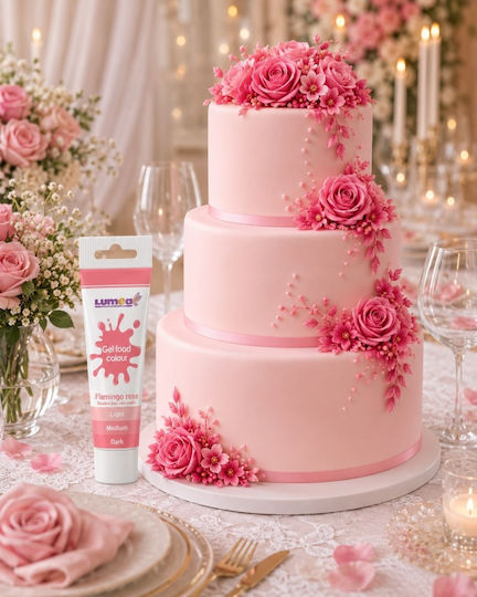 Lumea Culoare De Coloranți Alimentari În Formă De Gel Roz 30gr Tub