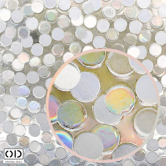 Matte Opaque Self-adhesive Film Glass Window Sun Protection Privacy Polka Dot Pattern 60 X 200 Cm Thickness 0.5 Mm Original Deals