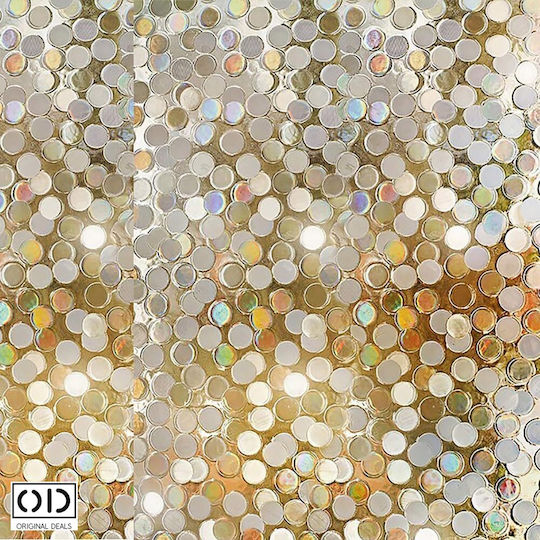 Matte Opaque Self-adhesive Film Glass Window Sun Protection Privacy Polka Dot Pattern 60 X 200 Cm Thickness 0.5 Mm Original Deals