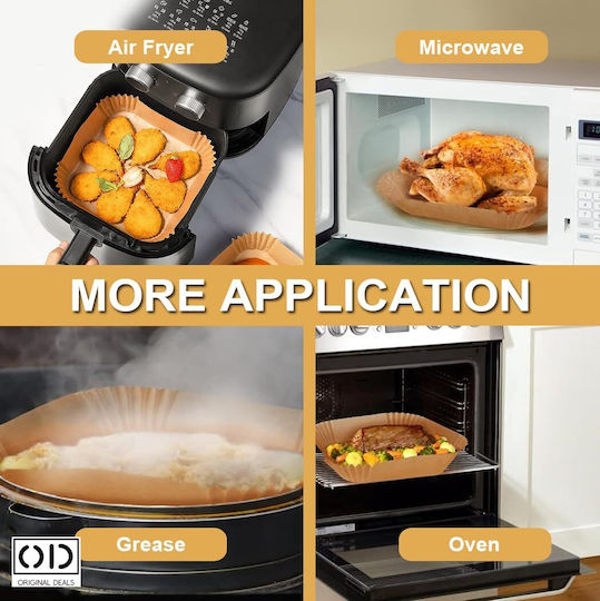 Hârtie de copt antiaderentă pentru Air Fryer 16 cm 50 bucăți