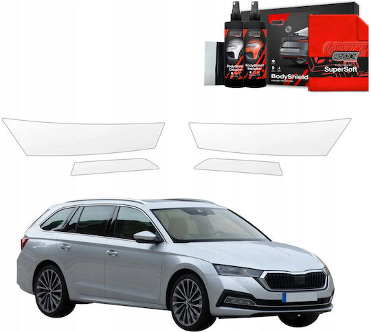 Grizzglass Protective Headlight Film Grizzglass Bodyshield Skoda Octavia 4 Kombi 2019-2024 4in1