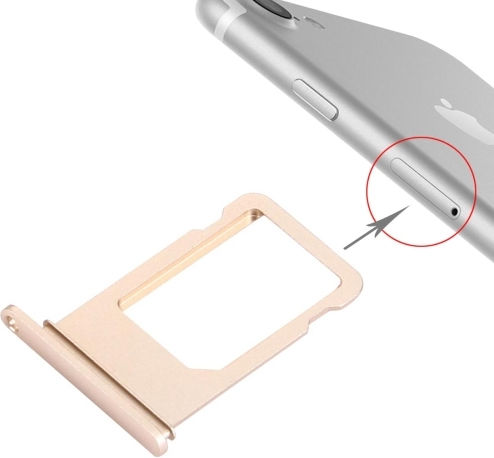 Υποδοχή Κάρτας SIM Χρυσό για iPhone 7