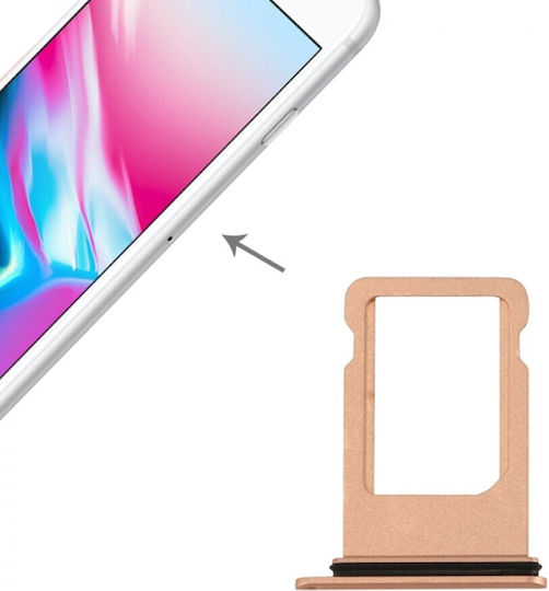 Βάση Κάρτας SIM Χρυσό για iPhone 8