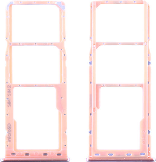 Samsung Υποδοχή Κάρτας Dual SIM και SD Κοραλί για Galaxy A50