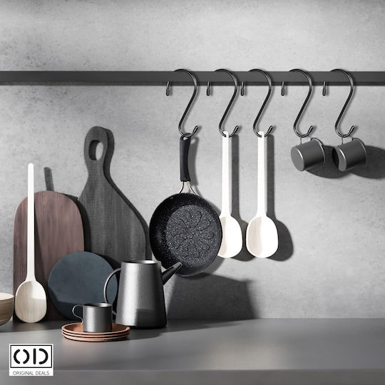 Cârlige Inox Negre 10 Bucăți Cârlige Inox Negre 10 Bucăți