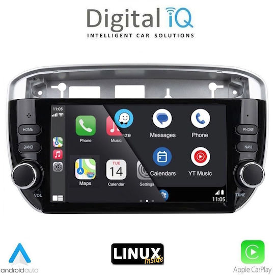 Digital IQ Ηχοσύστημα Αυτοκινήτου για Fiat Grande Punto (Bluetooth/USB/WiFi/GPS) με Οθόνη Αφής 7"