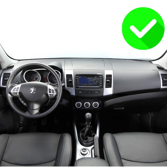 Carmedia Car Audio System for Peugeot 4007 Mitsubishi Outlander Citroen C-Crosser 2006-2012 (Bluetooth/USB/AUX/WiFi/GPS/Apple-Carplay/Android-Auto) with Touch Screen 9.5"