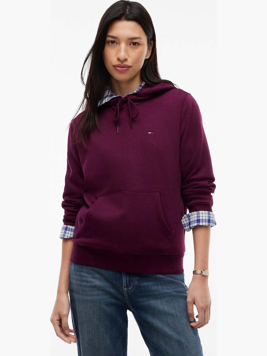 Tommy Hilfiger Flag Purple Hooded Sweatshirt