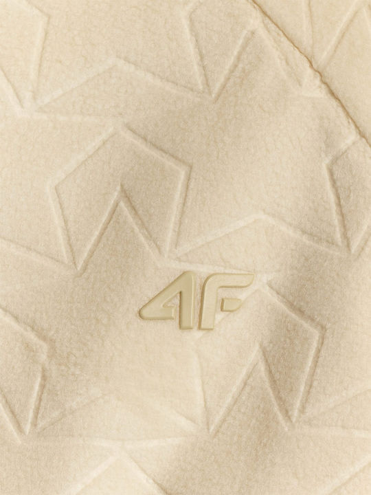 Kinder-Strickjacke Vlies Beige