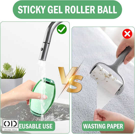 Rolă de curățare a părului de animale de companie pentru pisici și câini reutilizabilă din silicon ecologică fără hârtie calitate premium design profesional Original Deals