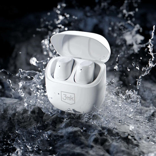 Blitzbuds Bluetooth Kopfhörer mit Schweißbeständigkeit und Ladekoffer Weiße