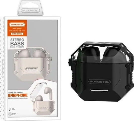 Somostel SMS-i550SC Earbud Bluetooth Handsfree Earphones with Charging Case Black