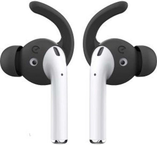 KeyBudz Ultra Ear Hook σε Μαύρο χρώμα για Apple AirPods 1/2