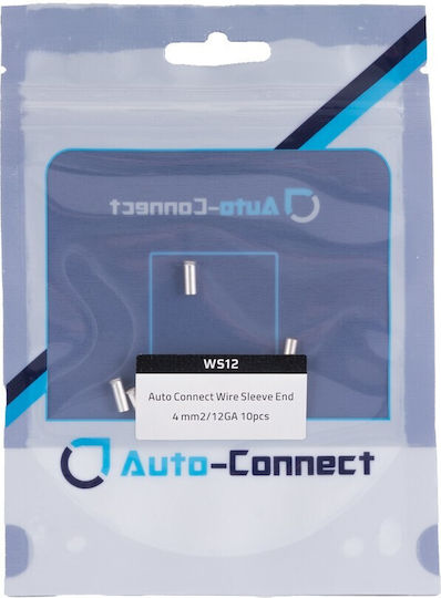 Auto-Connect Αξεσουάρ Ηχοσυστήματος Αυτοκινήτου Wire Sleeve End 4mm²/12GA, 10pcs bag