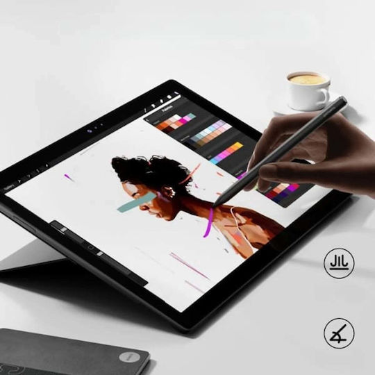 4Smarts Active Digitală Stilou Tactil cu Palm Rejection pentru Seria Microsoft Surface de culoare Negru