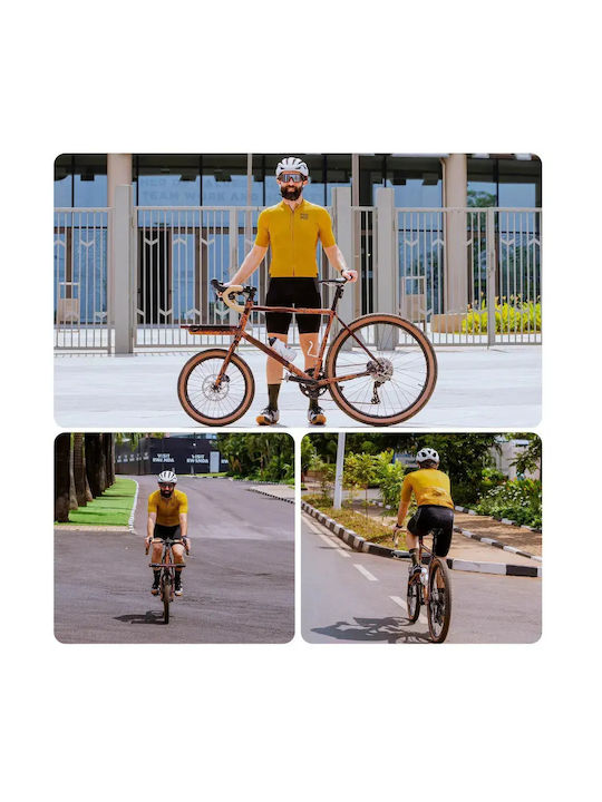 Rockbros Tricou De Ciclism Pentru Bărbați Mâneci Scurte Road Bike Galben