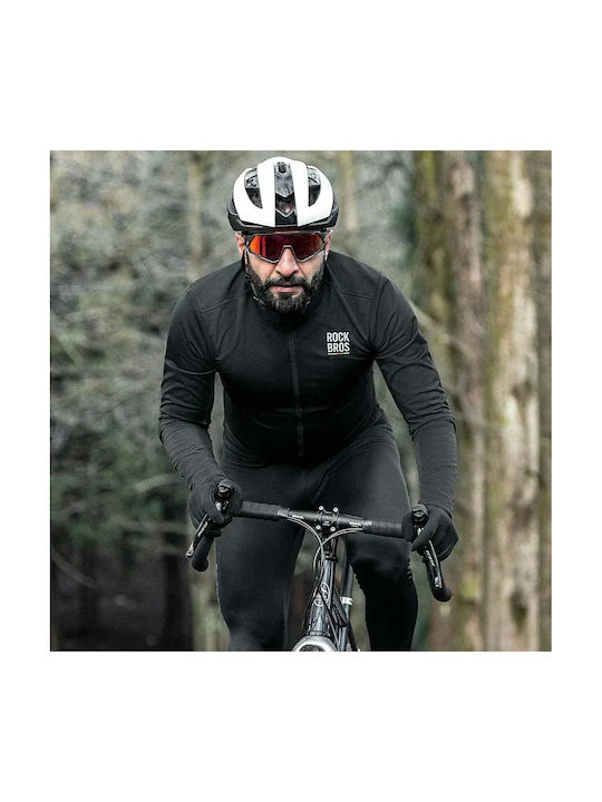Rockbros Ανδρική Μακρυμάνικη Μπλούζα Road Bike Μαύρη