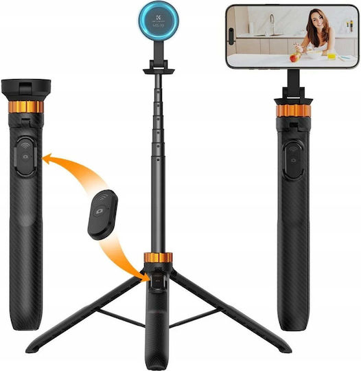 K&F Concept Selfie Stick με Τηλεχειριστήριο Μαύρο
