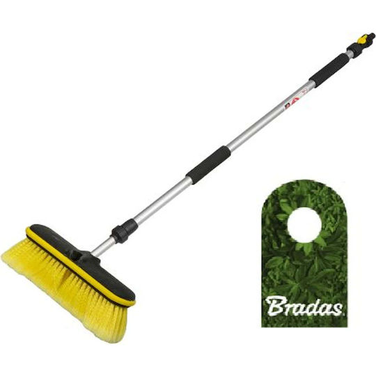 Bradas Teleskopisch Autowaschbürste mit Wasserzufuhr 90-160cm