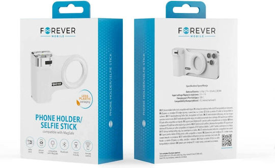 Forever Bt Държач за Телефон Selfie Stick Phss-100 Бял