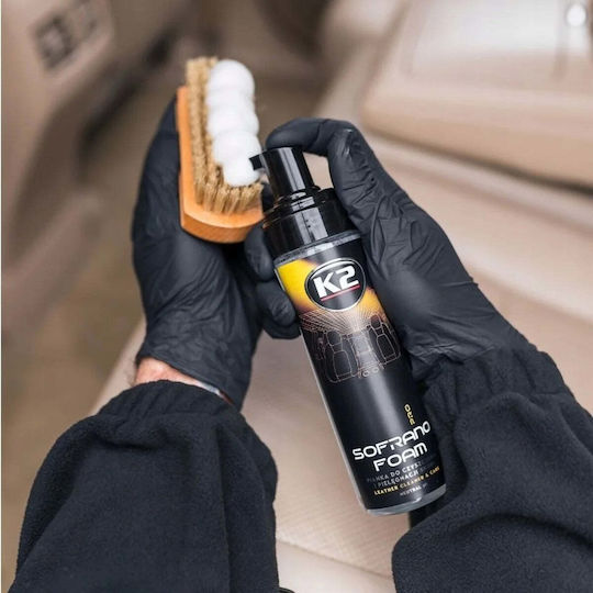 K2 Sofrano Foam Pro Spumă Curățare Pentru Părți Din Piele Autoturisme 200ml