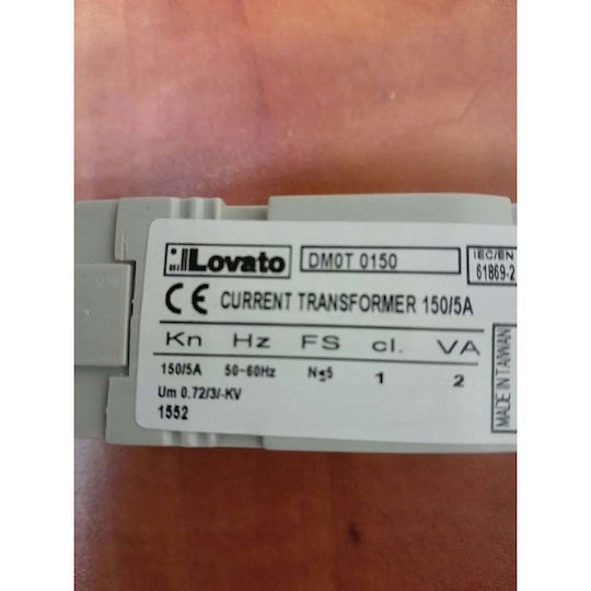 Lovato Electric Elektrische Leistungstransformator Strom 150/5a Klasse 1 Lochdurchmesser 22mm Dm0t0150