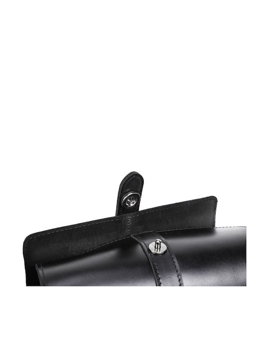 Leather Travel Case for 3 Watches Watch Roll Daponte Black