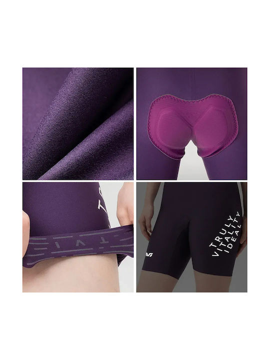 Rockbros Colanți De Ciclism Pentru Femei Cu Bretele Violet