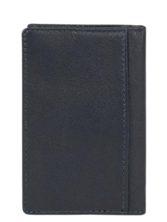 Кожен Мъжки Портфейл За Карти С RFID Син