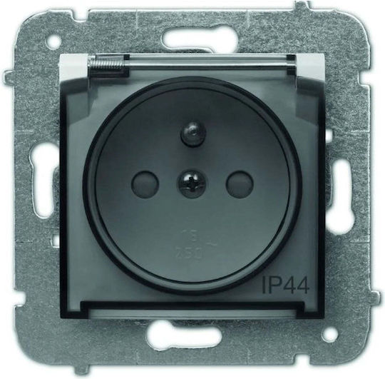 Elektro Plast Single Walled Waterproof Transparent Power Socket