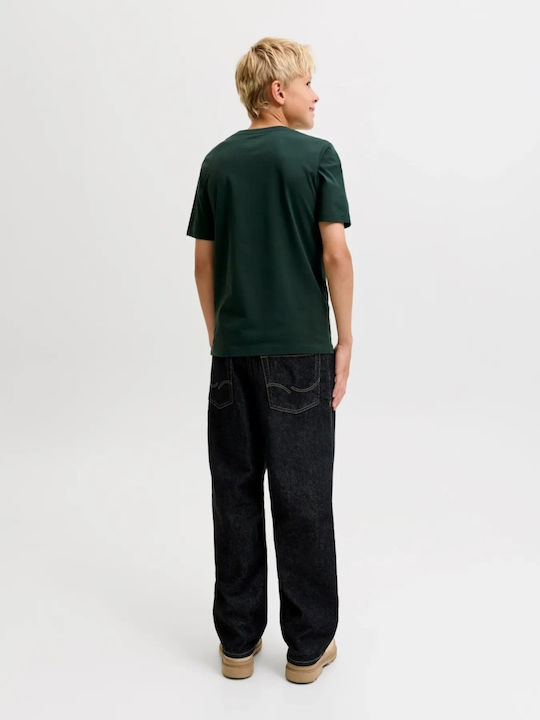 Παιδικό T-shirt Dark Green Crew