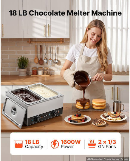Vevor Vevor Gewerblicher Bain-Marie Schokolade