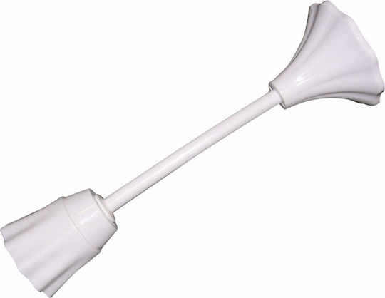 Eurolamp Pendant Light White with Socket E27 6x147cm