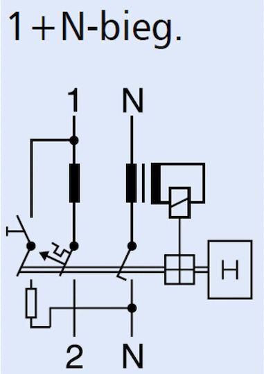 Eaton Zweipolig Schienenumschalter 10A