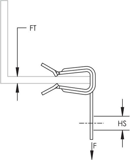 Erico Spring Clamp 4h24 Side Mounting 3 8mm 170020