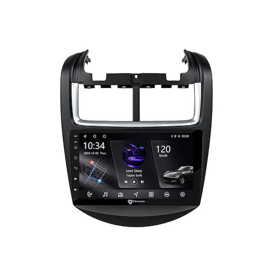 VenCore Auto-Audiosystem für Chevrolet Aveo 2006-2017 mit Touchscreen 9" Bluetooth USB AUX Eingebautes Wi-Fi GPS Apple CarPlay Android Auto